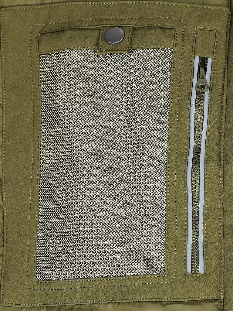 KNOWLEDGE COTTON APPAREL | Softshell Parka | olive