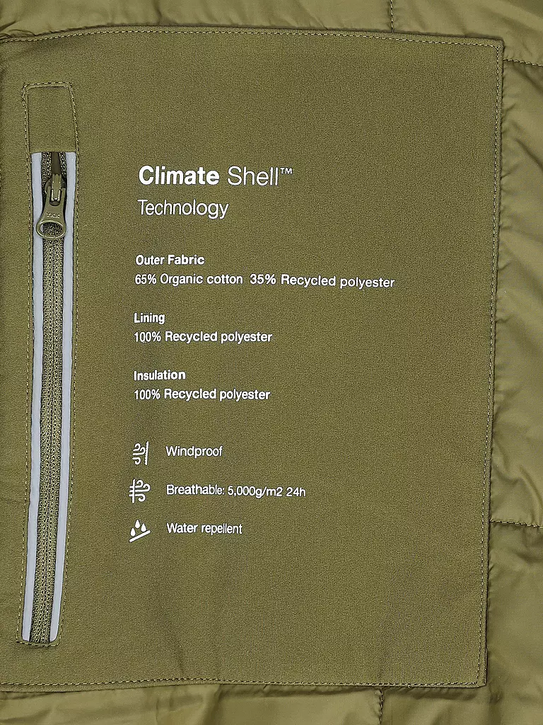 KNOWLEDGE COTTON APPAREL | Softshell Parka | olive