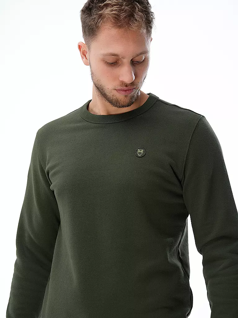 KNOWLEDGE COTTON APPAREL | Sweater ERIK | dunkelgrün