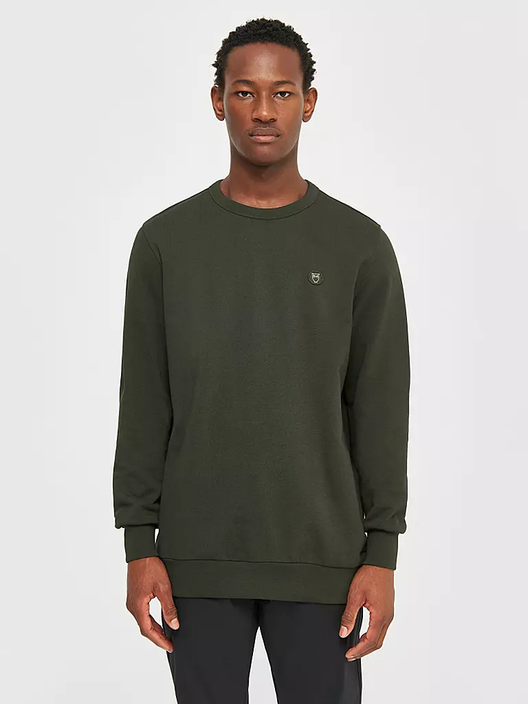 KNOWLEDGE COTTON APPAREL | Sweater ERIK | dunkelgrün