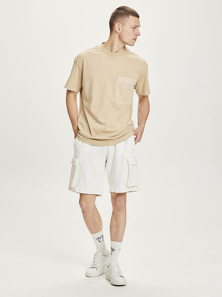 KNOWLEDGE COTTON APPAREL | T Shirt Aspen  | beige