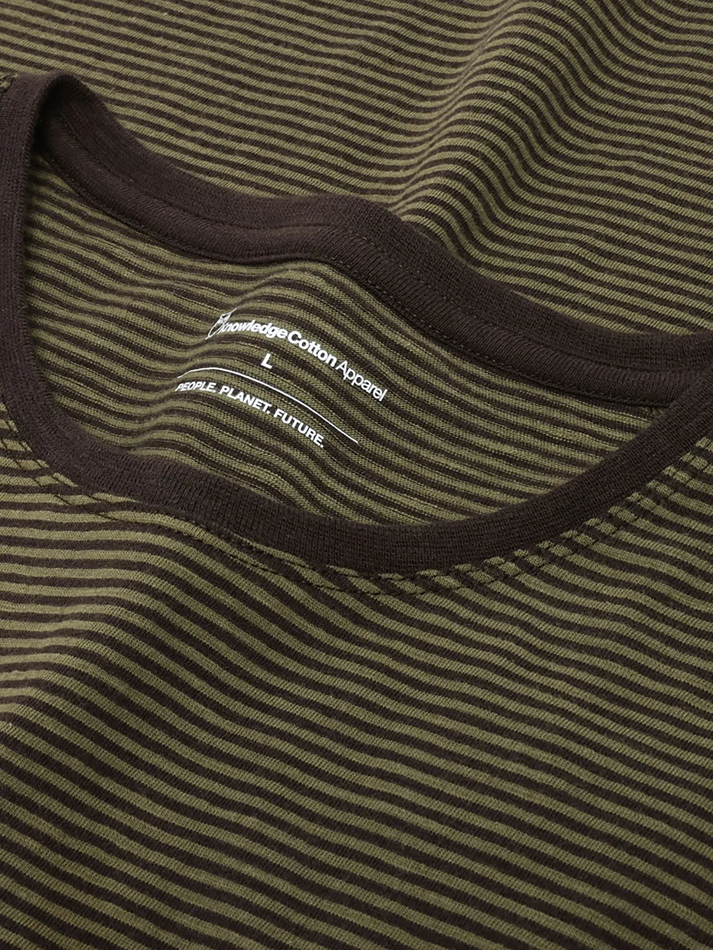 KNOWLEDGE COTTON APPAREL | T-Shirt  | grün