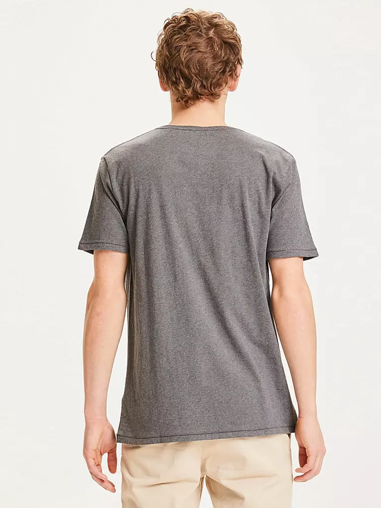 KNOWLEDGE COTTON APPAREL | T-Shirt ALDER | grau