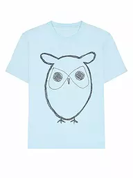 KNOWLEDGE COTTON APPAREL | T-Shirt BIG OWL | türkis