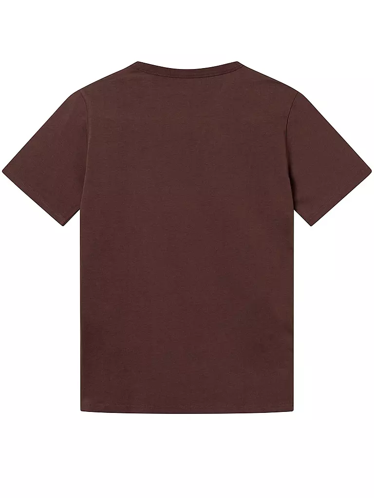 KNOWLEDGE COTTON APPAREL | T-Shirt GO ANYWHERE | rot