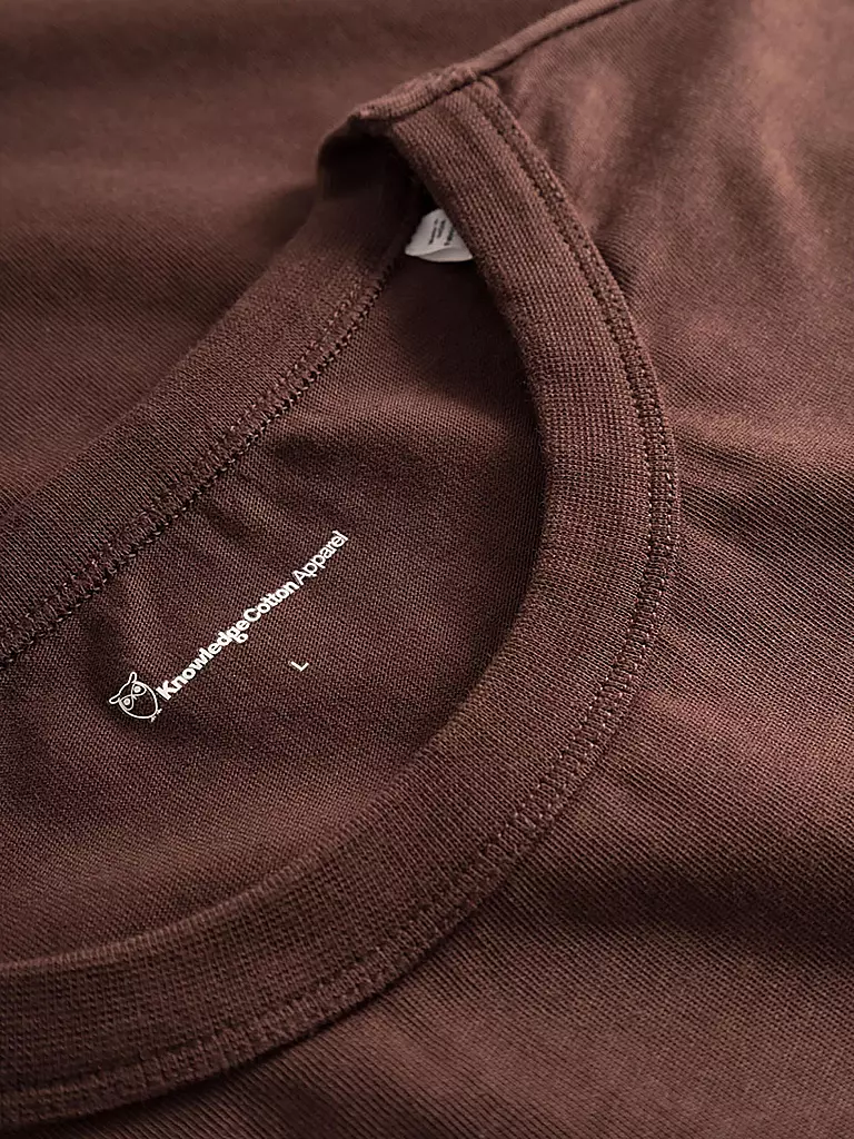 KNOWLEDGE COTTON APPAREL | T-Shirt GO ANYWHERE | rot