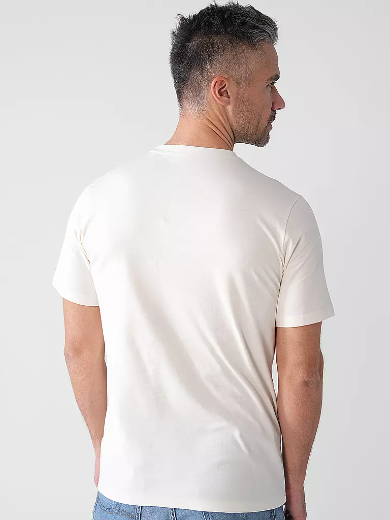 KNOWLEDGE COTTON APPAREL | T-Shirt OWL LINES | olive
