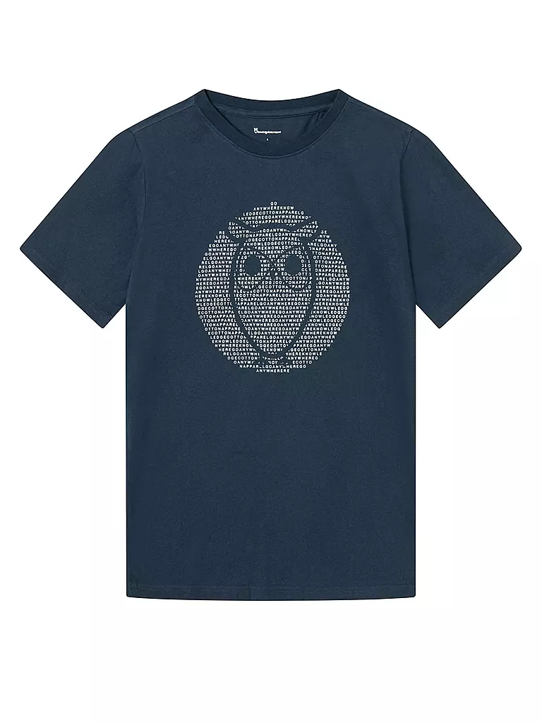 KNOWLEDGE COTTON APPAREL | T-Shirt OWL | blau