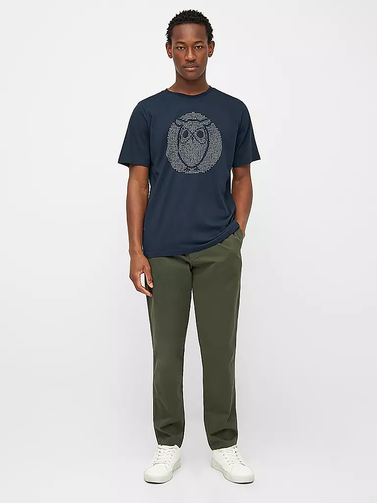KNOWLEDGE COTTON APPAREL | T-Shirt OWL | blau