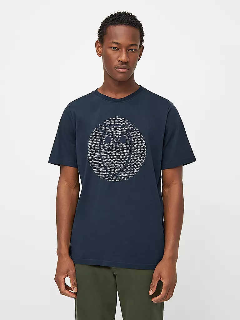 KNOWLEDGE COTTON APPAREL | T-Shirt OWL | weiss