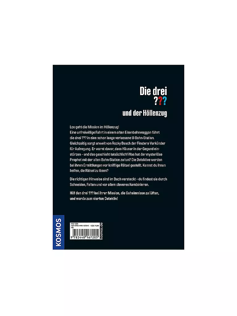 KOSMOS VERLAG | Die Drei Fragezeichen - Und der Höllenzug | keine Farbe