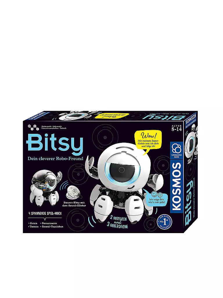 KOSMOS |  Bitsy - Dein cleverer Robo-Freund - Mint-Experimentierkasten | keine Farbe
