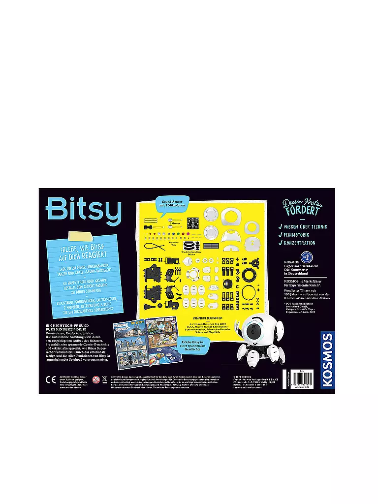 KOSMOS |  Bitsy - Dein cleverer Robo-Freund - Mint-Experimentierkasten | keine Farbe