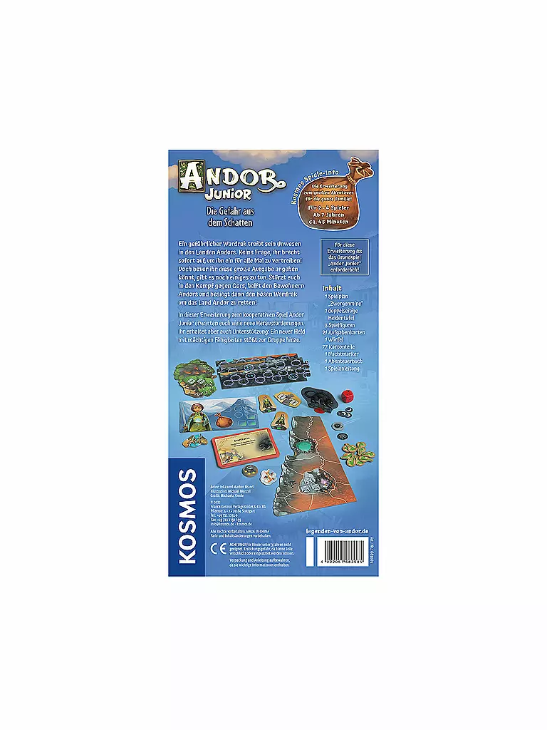 KOSMOS | Brettspiel - ANDOR JUNIOR - Die Gefahr aus dem Schatten Erweiterung | keine Farbe
