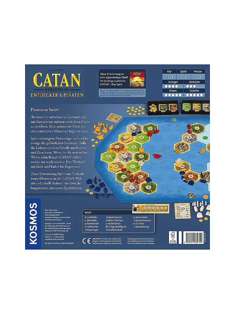 KOSMOS | Brettspiel - CATAN - Erweiterung - Entdecker & Piraten | keine Farbe