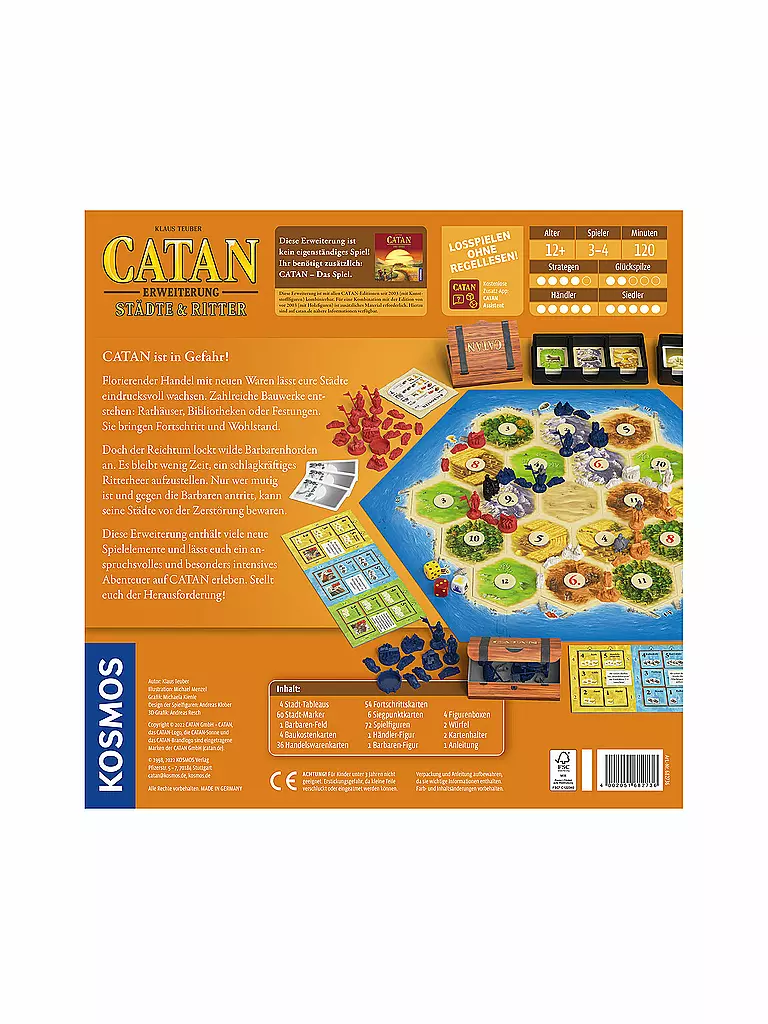 KOSMOS | Brettspiel - CATAN - Erweiterung - Städte & Ritter | keine Farbe