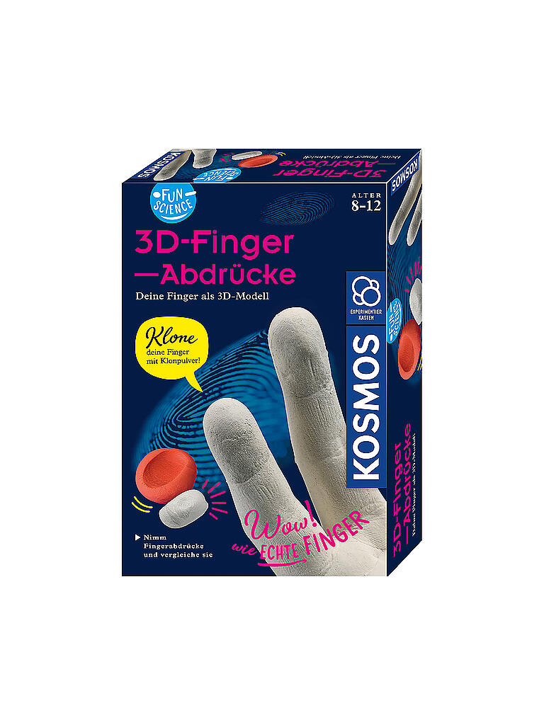 KOSMOS | Fun Science 3D-Fingerabdrücke | keine Farbe