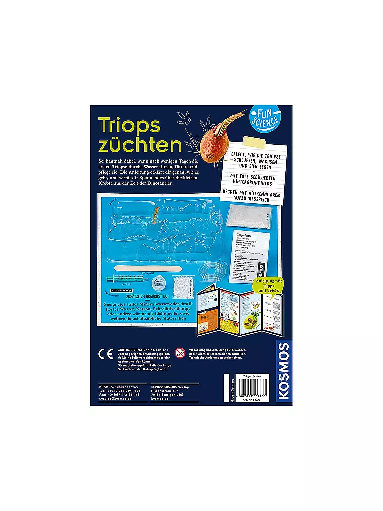 KOSMOS | Fun Science Triops züchten | keine Farbe