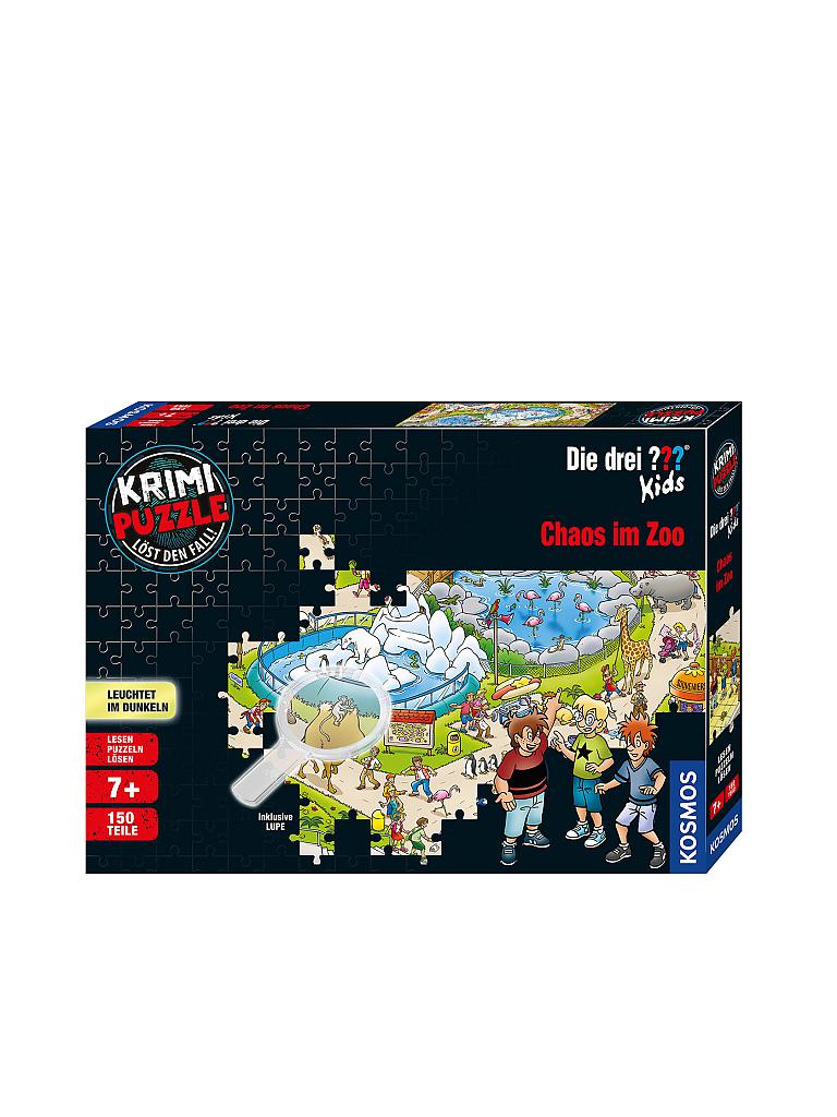 KOSMOS | Krimi Puzzle - Die drei Fragezeichen Kids - Chaos im Zoo (150 Teile) | keine Farbe