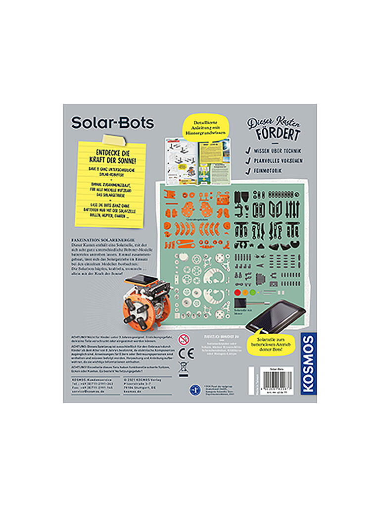 KOSMOS | Solar Bots - Baue 8 coole Solar-Modelle | keine Farbe