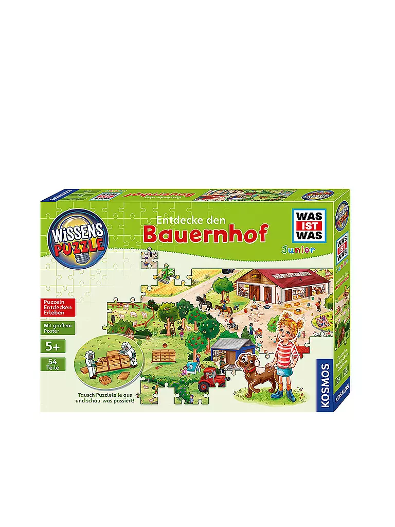 KOSMOS | Wissenspuzzle: WAS IST WAS junior - Entdecke den Bauernhof | keine Farbe