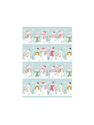 KRACHT | Geschirrtuch Halbleinen 50x70cm HAPPY SNOWMEN