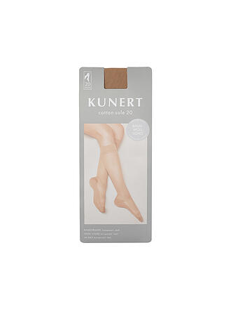 KUNERT | Kniestrümpfe COTTON SOLE 20 DEN 