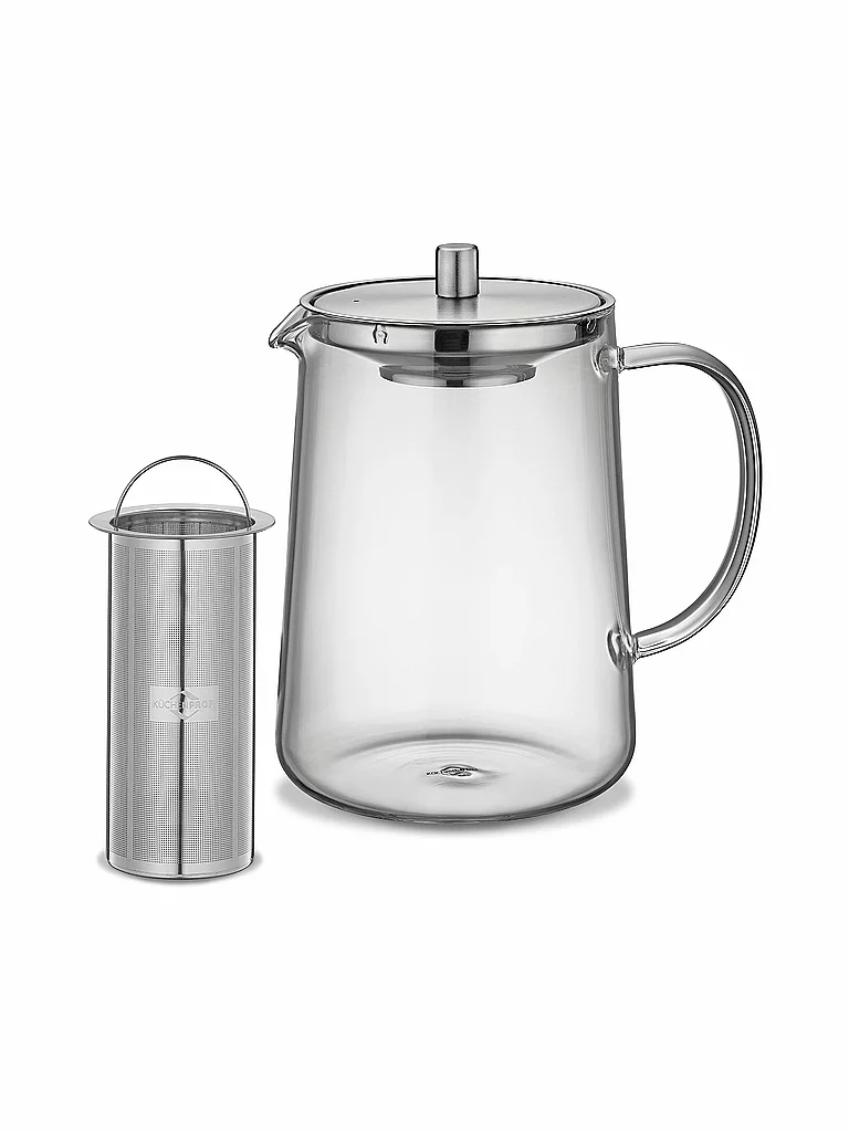 KÜCHENPROFI Teekannen 1,2l ASSAM Glas/Edelstahl
