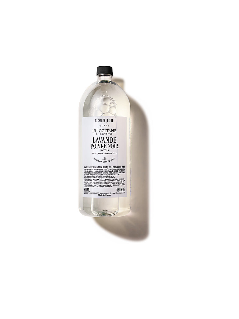 L'Occitane Lavande Poivre Noir Duftduschgel Nachfüllpackung 500 ml