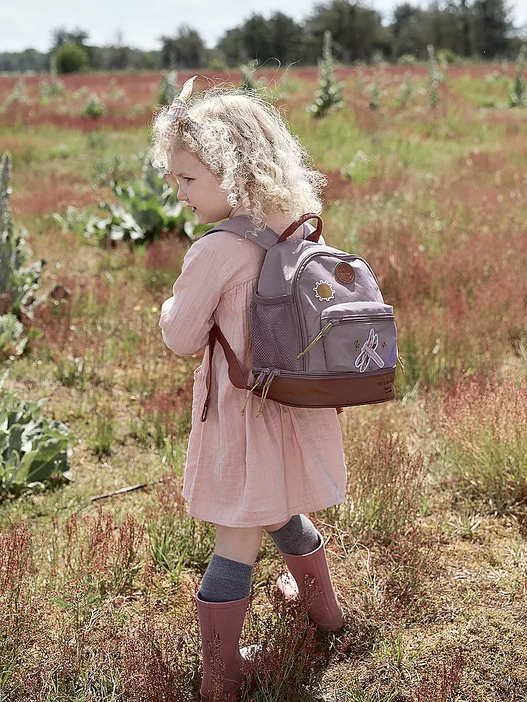LÄSSIG | Kindergarten Rucksack Mini Adventure Dragonfly | lila