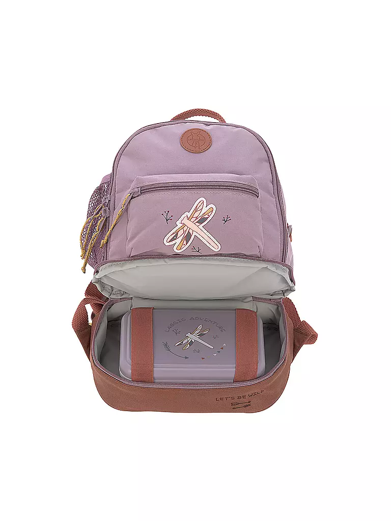 LÄSSIG | Kindergarten Rucksack Mini Adventure Dragonfly | lila