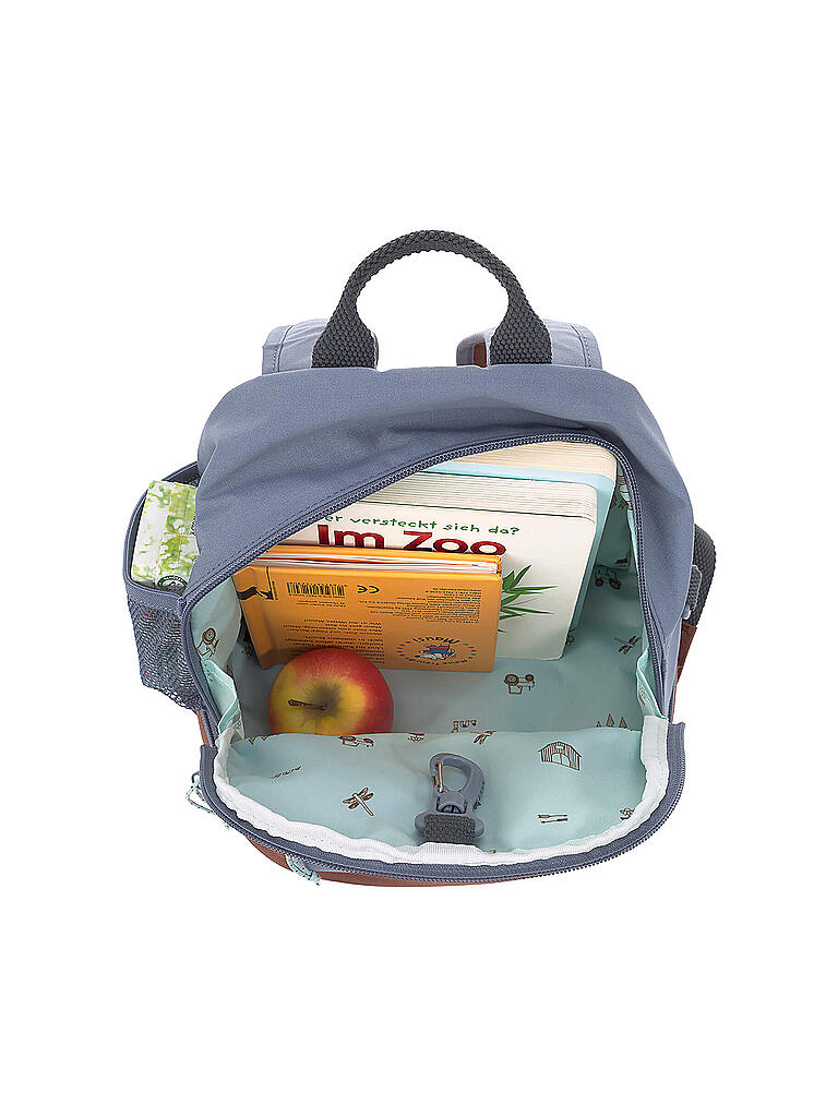 LÄSSIG | Kindergarten Rucksack Mini Adventure Tractor | blau