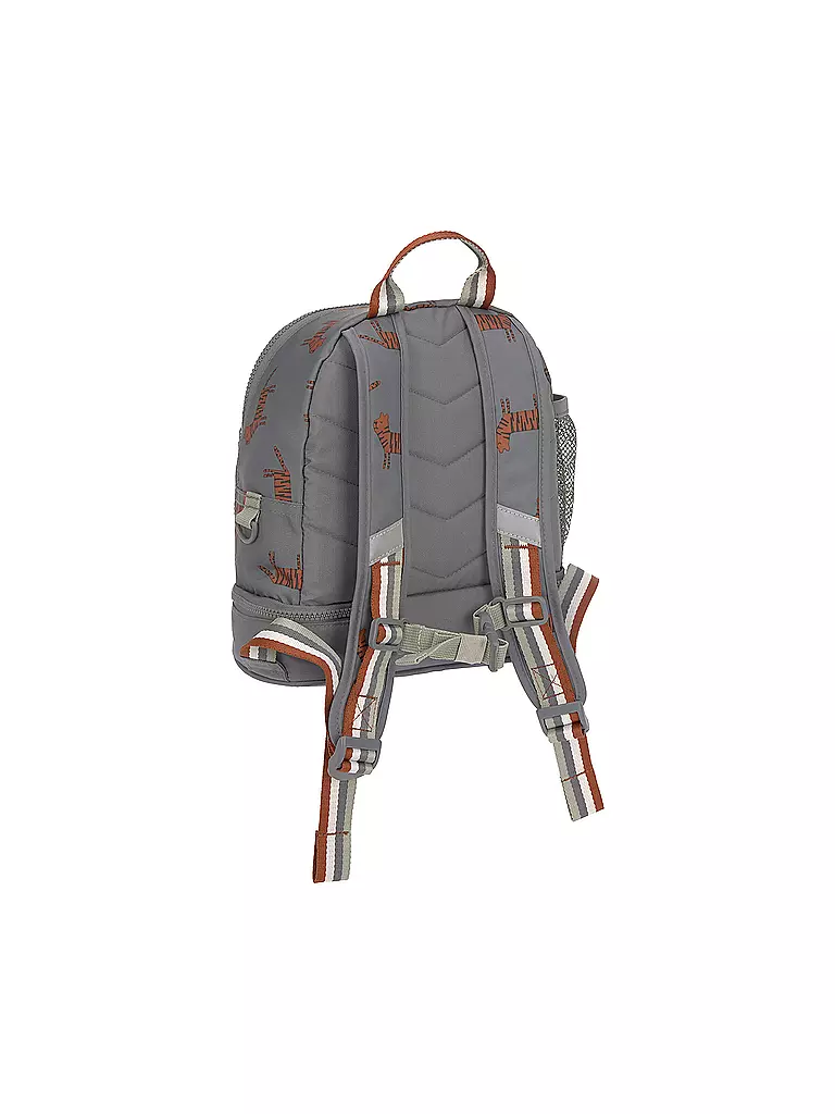 LÄSSIG | Kindergarten Rucksack Mini Safari Tiger | grau