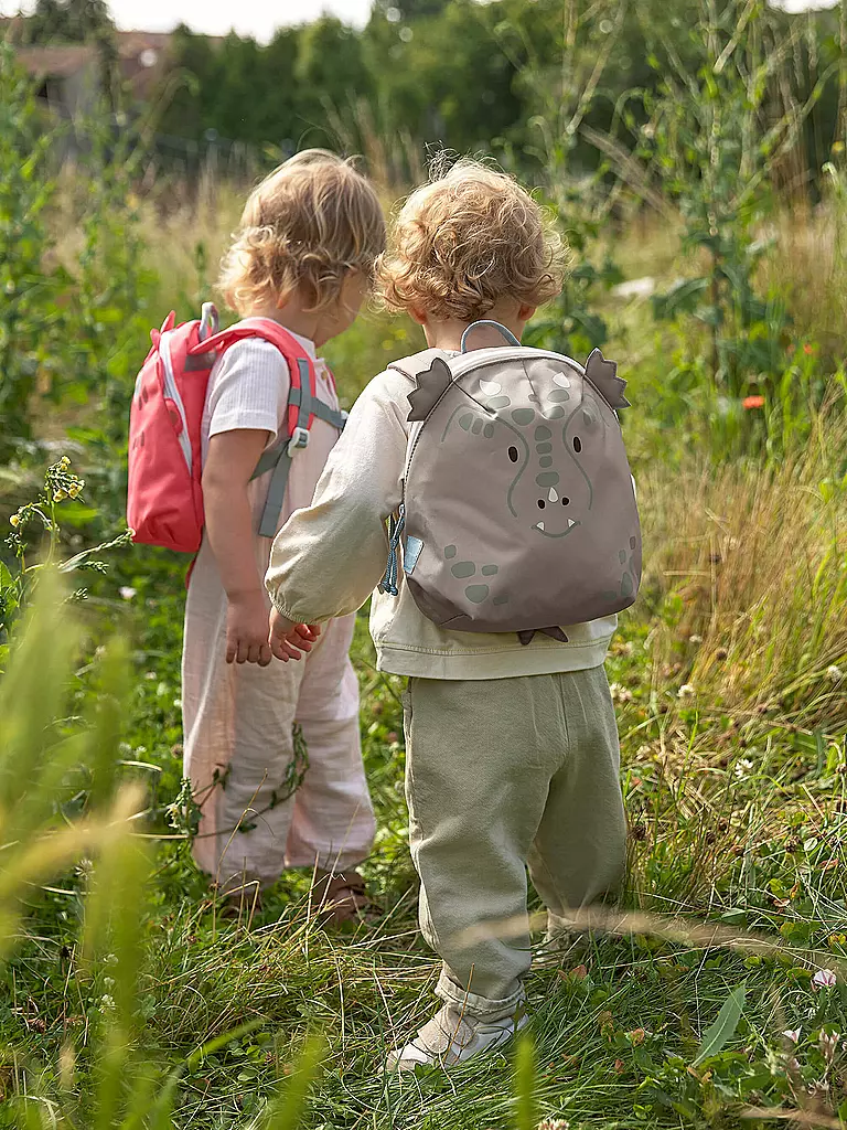 LÄSSIG | Kindergarten Rucksack Tiny About Friends Dragon | braun