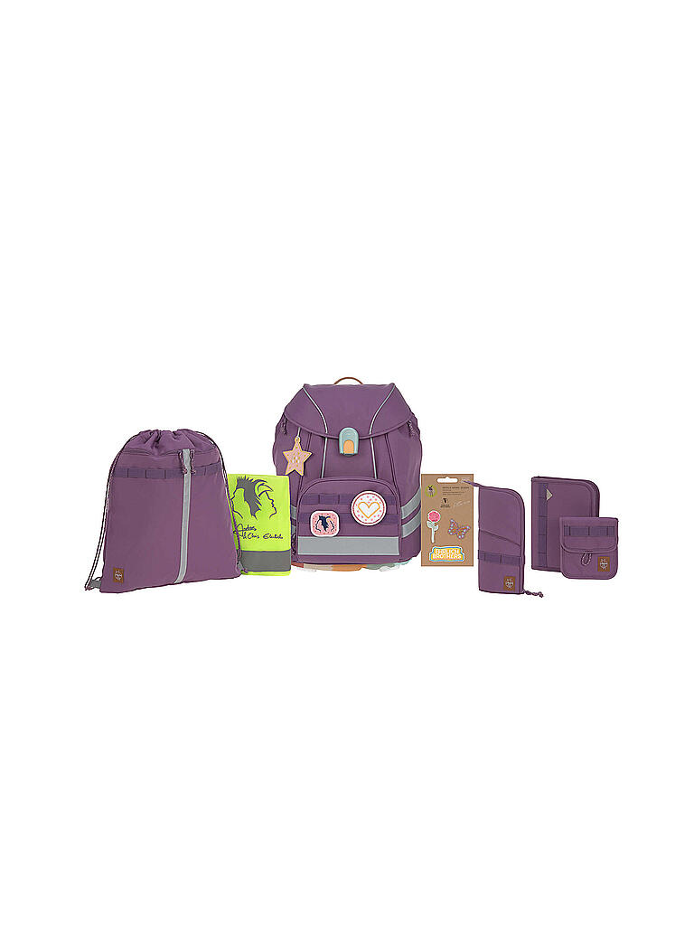 LÄSSIG | Schultaschen Set 8tlg Flexy Unique Ehrlich Brothers (Special Edition) | rot