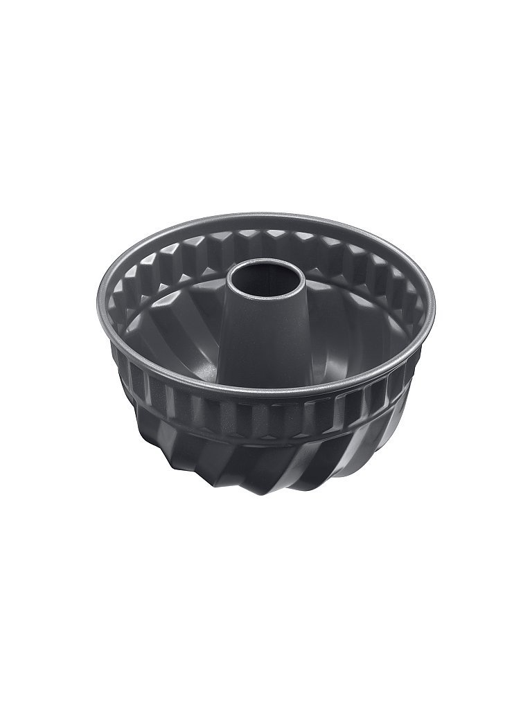 Original Kaiser La Forme Plus Gugelhupfform 22 cm, Gugelhupf Backform rund, extra hoher Rand, Kuchenform mit Emailleboden, antihaftbeschichtet, Schwarz