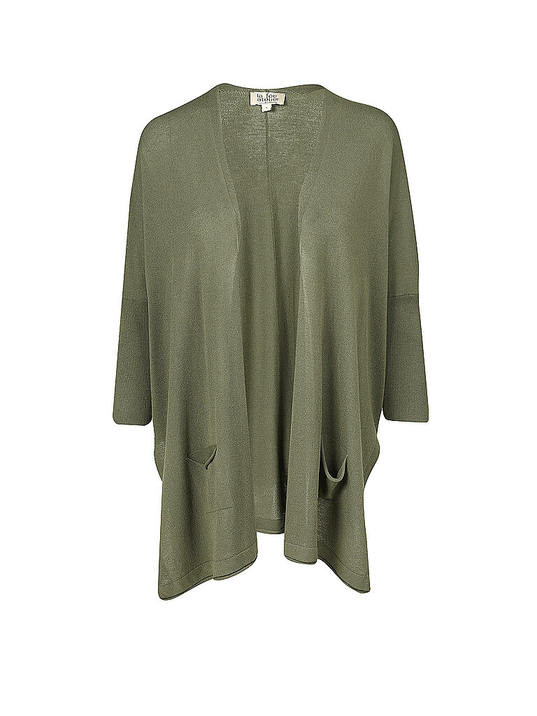 LA FEE ATELIER Strickjacke Mirela olive | XS