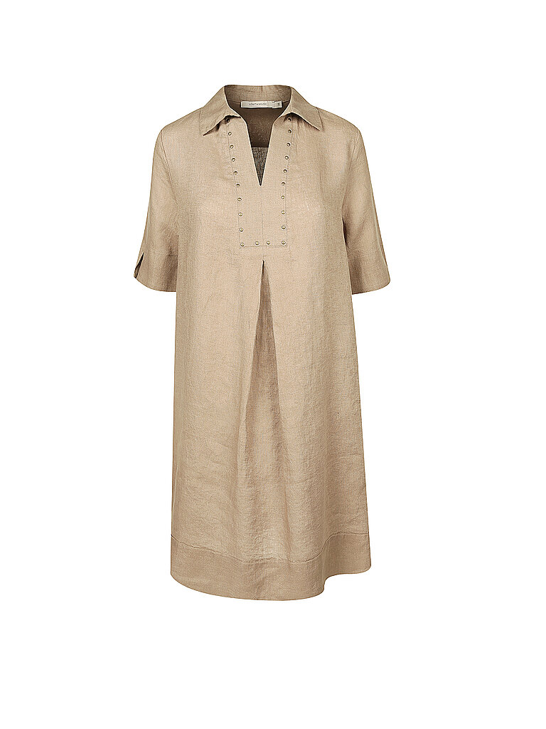 LA FEE MARABOUTEE Leinen Kleid Najima beige | 34