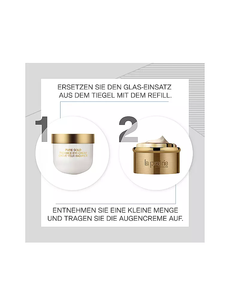 LA PRAIRIE | Pure Gold Radiance Eye Cream Refill 20ml | keine Farbe