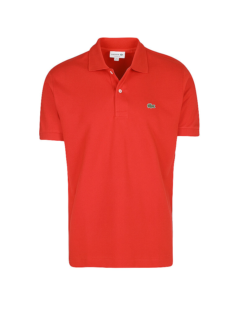 Lacoste Herren Polo-Shirt Kurzarm L1212, Männer Polo-Hemd,2 Knopf,Regular Fit,Rot,3