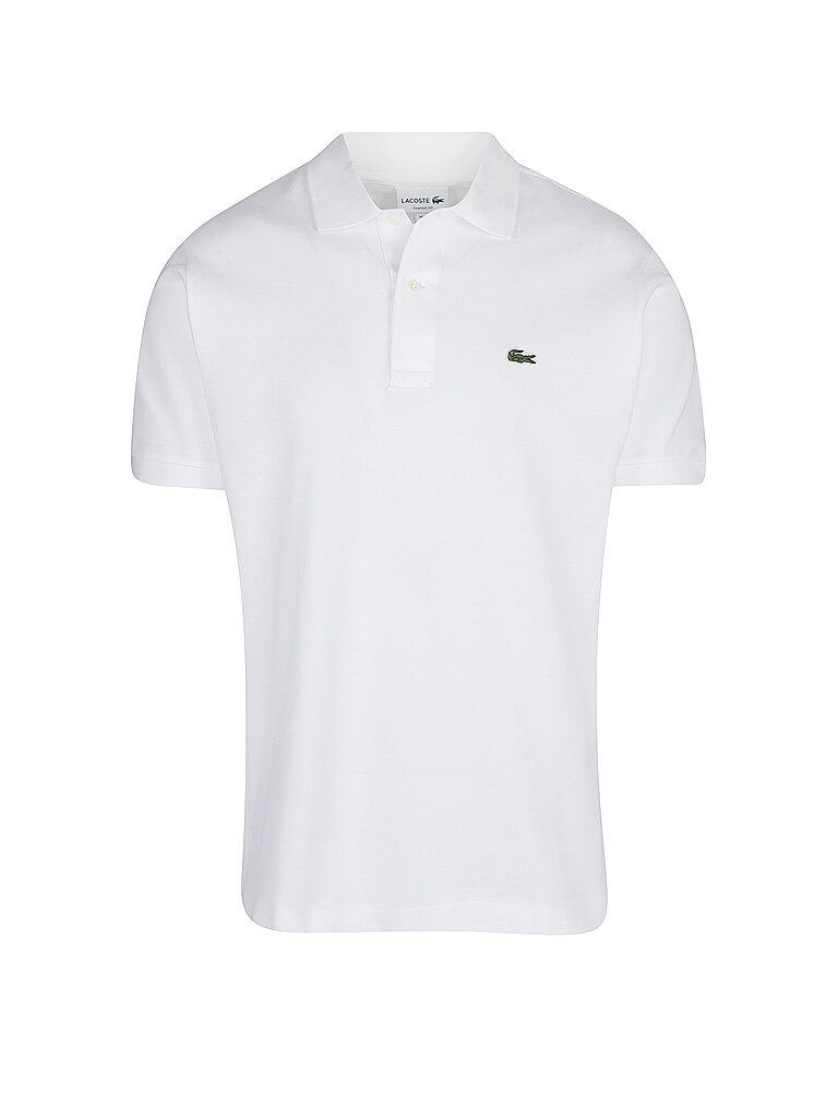 Lacoste Herren Polo-Shirt Kurzarm L1212, Männer Polo-Hemd,2 Knopf,Regular Fit,Weiß,2