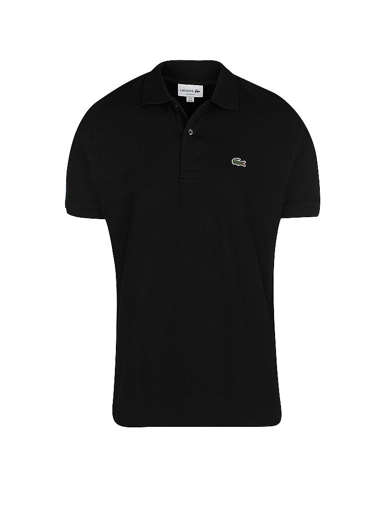 Lacoste Herren Polo-Shirt Kurzarm L1212, Männer Polo-Hemd,2 Knopf,Regular Fit,Schwarz,4