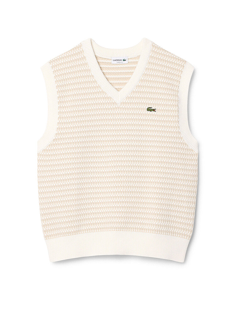 LACOSTE Pullunder  creme | S