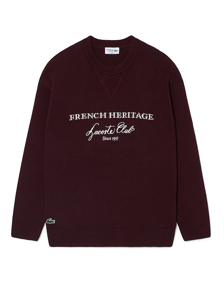 LACOSTE Sweater  dunkelrot | S