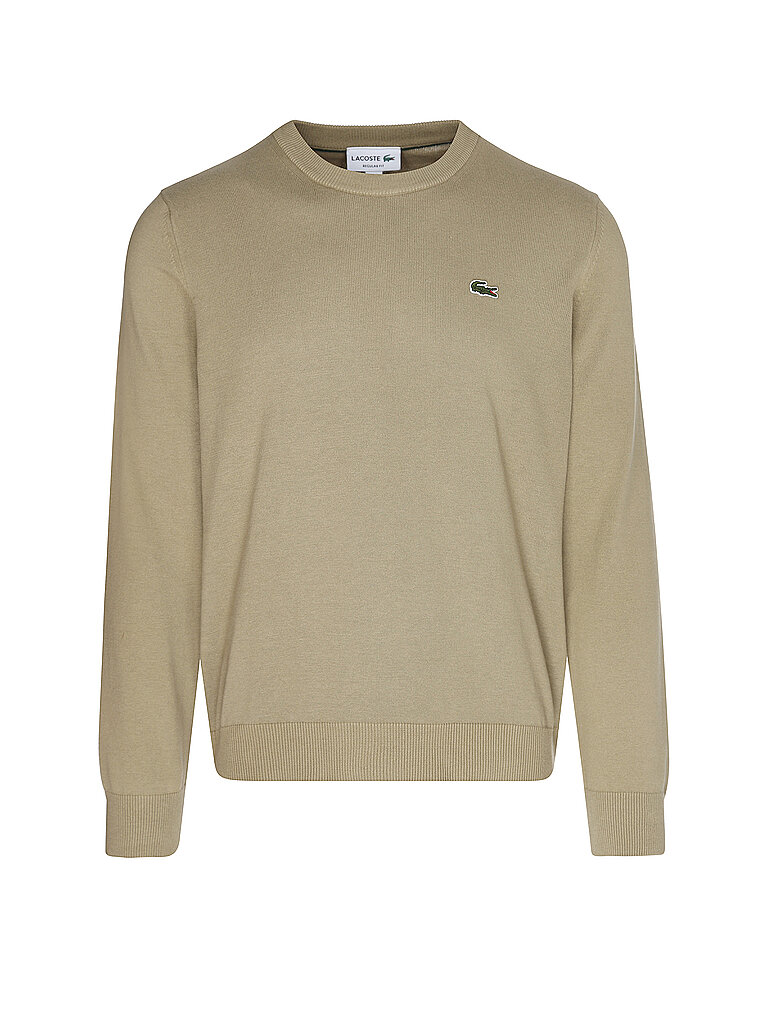 Strickpullover mit Logo-Patch