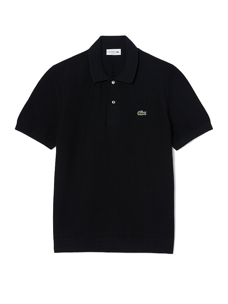 LACOSTE Poloshirt  schwarz | XS