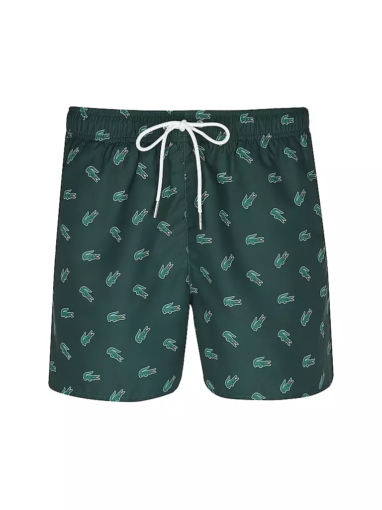 LACOSTE | Badeshorts  | dunkelgrün