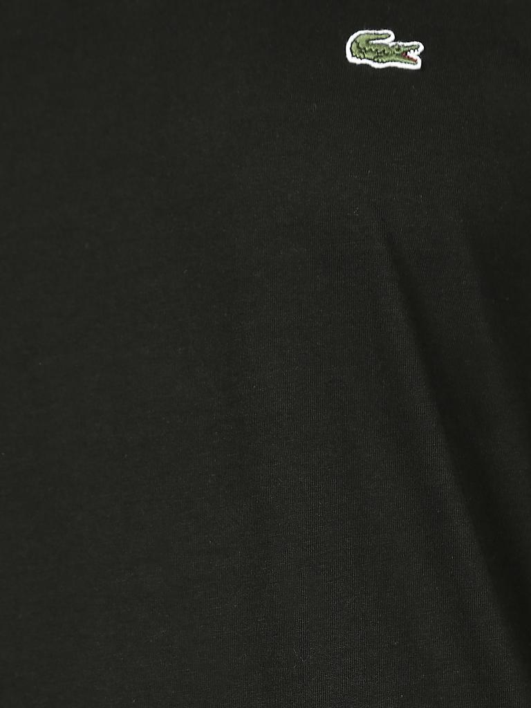 LACOSTE | Basic Langarmshirt | schwarz