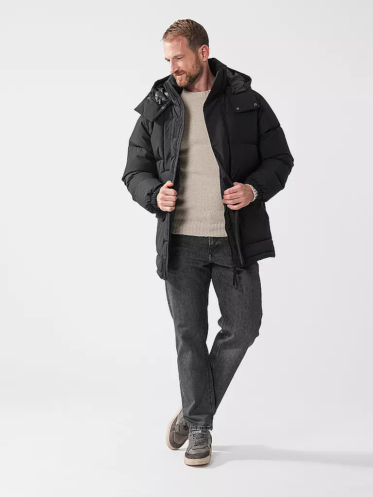LACOSTE | Daunensteppjacke | schwarz