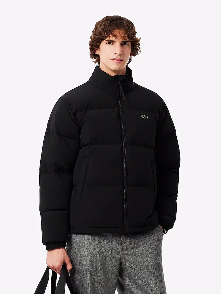 LACOSTE | Daunensteppjacke | schwarz